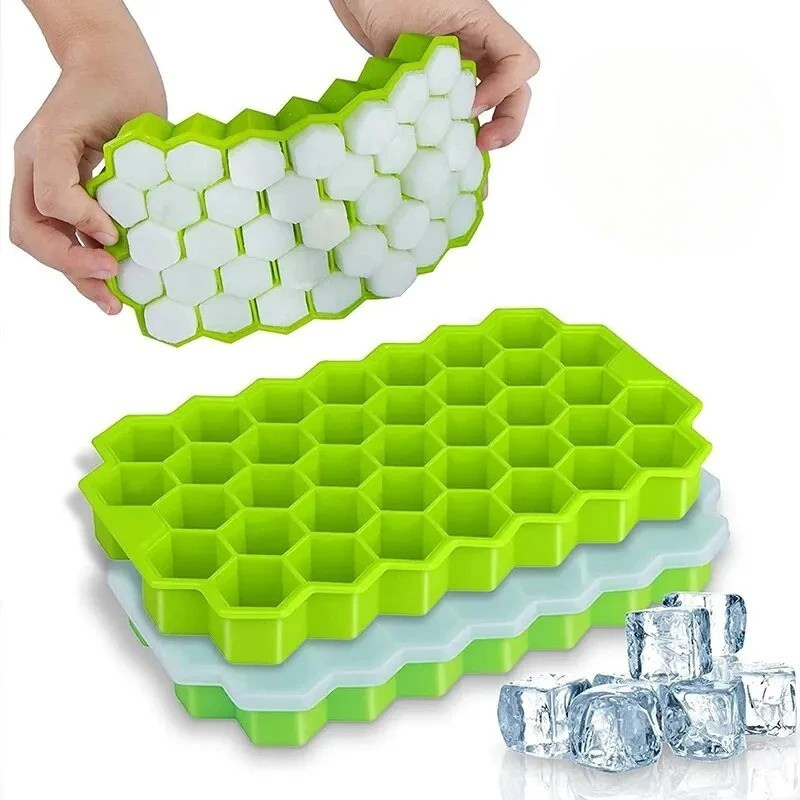 DIY Eiswürfelform mit einzigartigem Wabendesign – 37 Gitter für kreative Eisideen