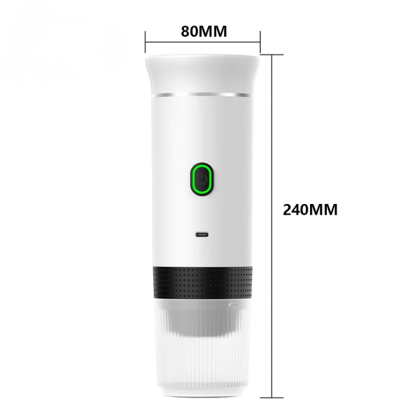 Tragbare elektrische 3-in-1 Espressomaschine – Für Auto, Camping & Zuhause | 20 Bar Hochdruck, Heizfunktion & USB-Aufladung