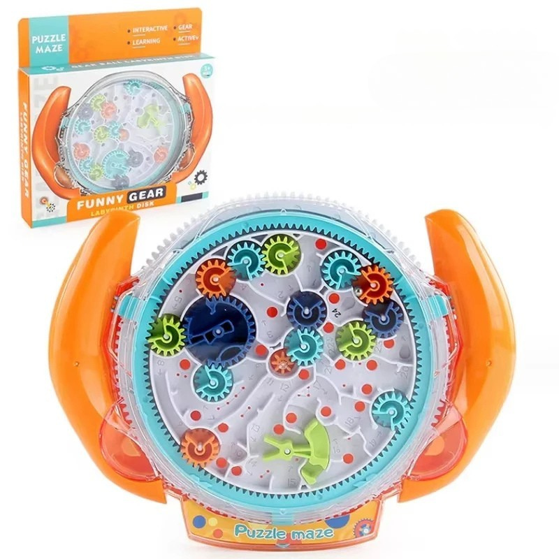 3D Kreatives Puzzle Labyrinth – Magischer Transparent-Würfel mit Rollball für Kinder | Stressabbau & Lernspaß in Einem