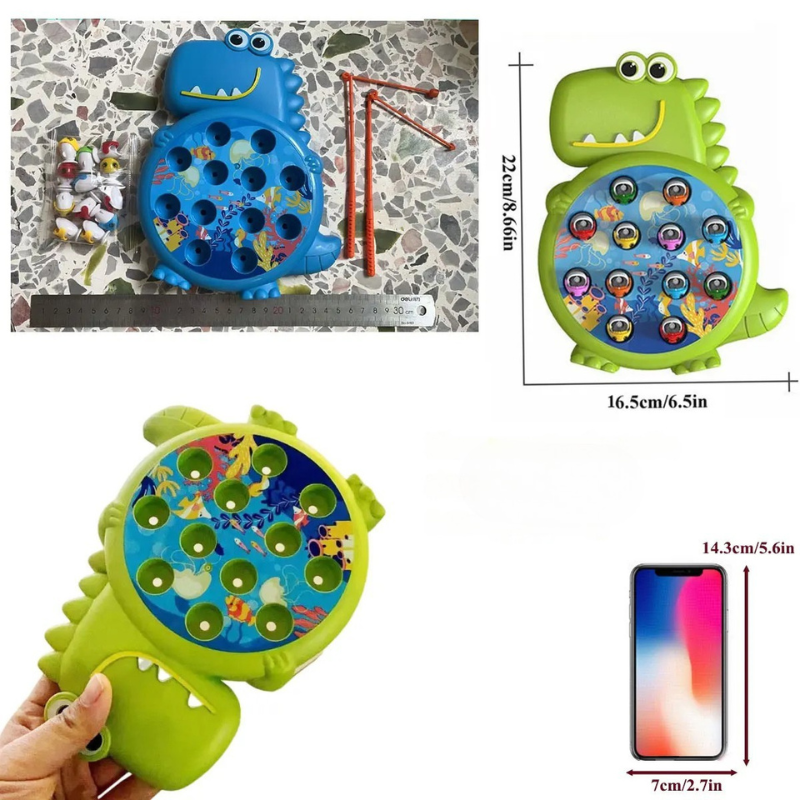 Magnetisches Angelspiel für Kinder – Montessori Lernspielzeug mit Angelrute | Pädagogisches Geschenk ab 3 Jahren