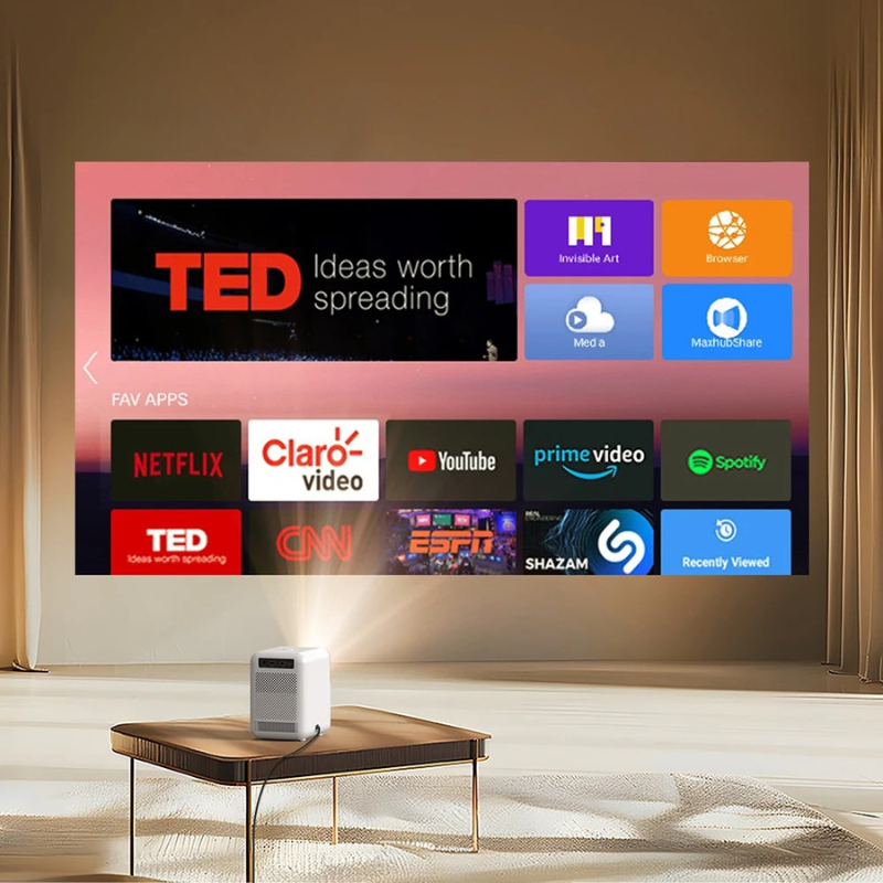 U4 Smart Mini Heimkino Projektor – 4K-Erlebnis im Taschenformat mit Android & WIFI