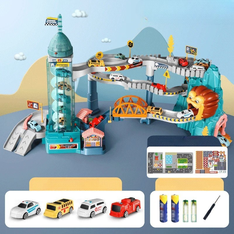 Lion Theme Car Track für Kinder – Rennspaß, der begeistert!