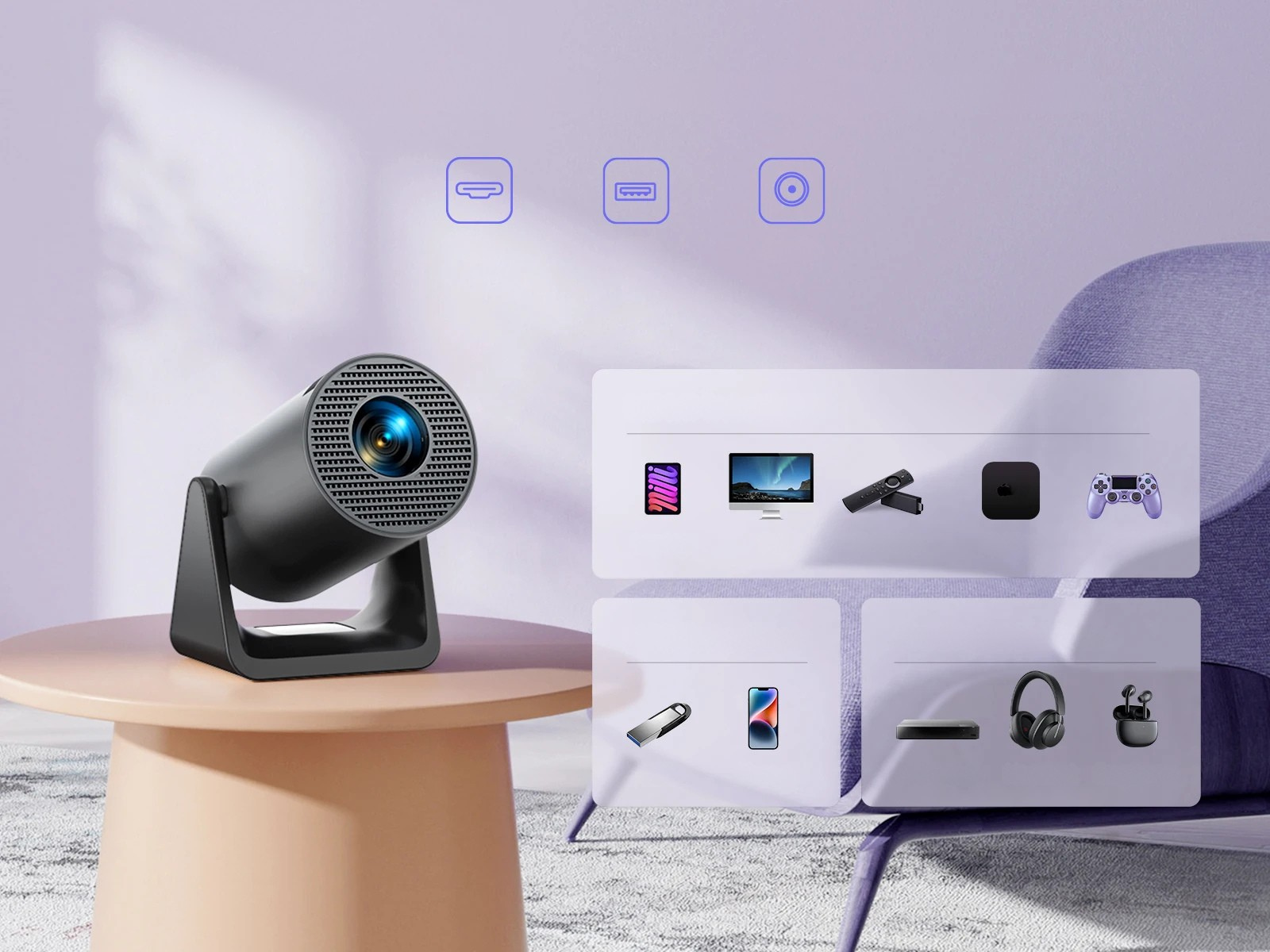 L1 Projektor – Kinoerlebnis überall mit Android 11 & Wi-Fi 6