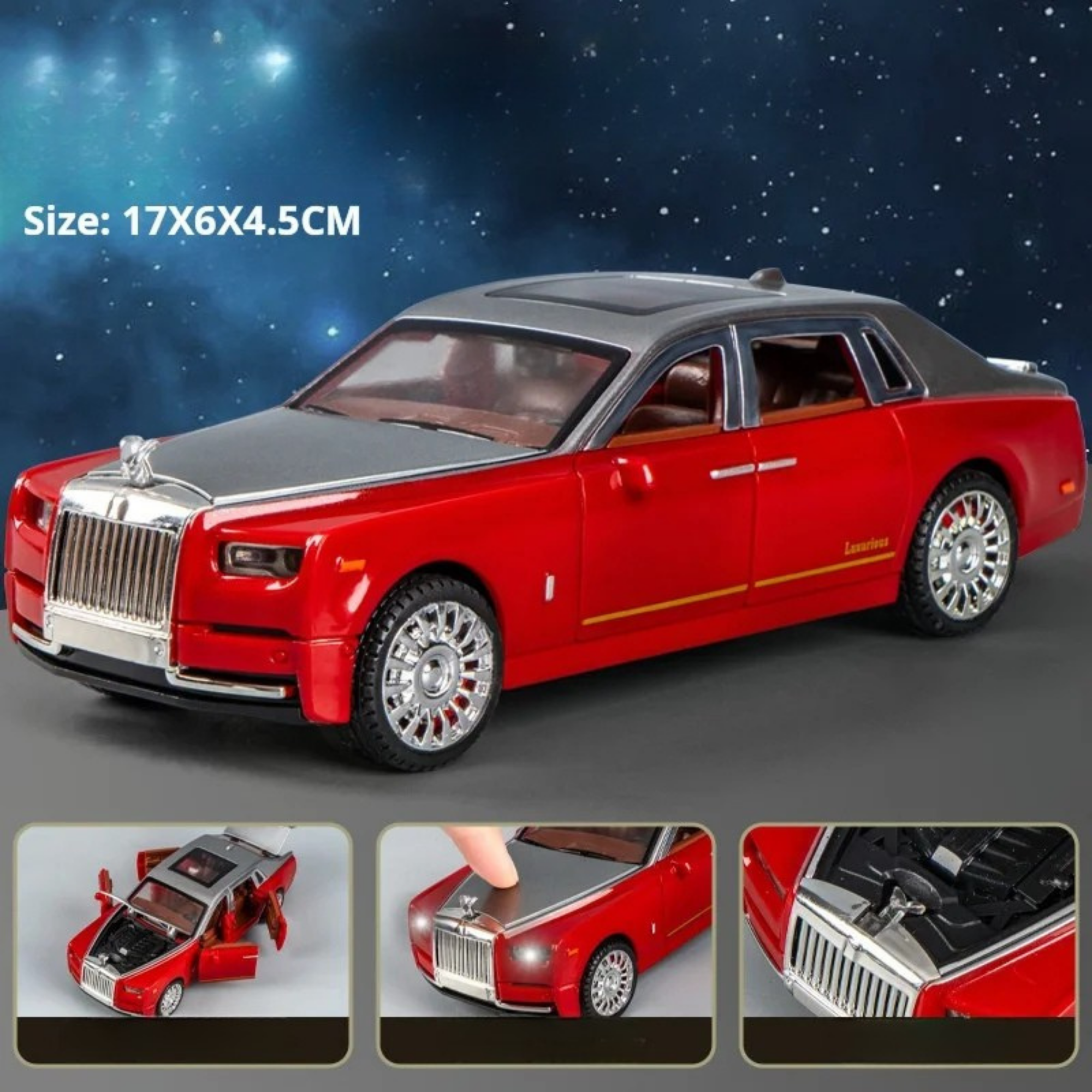 1:32 Mini-Auto – Feuerwehr, Polizei & Krankenwagen | Mit Licht & Sound – Realistisches Modellauto für Kinder & Sammler