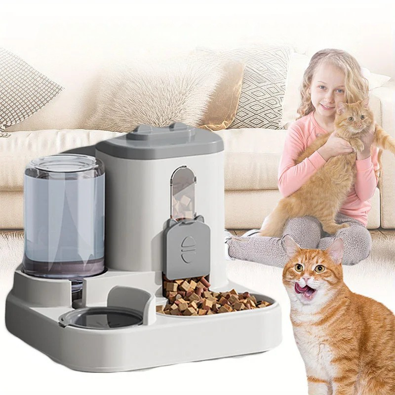 Automatischer Futternapf mit Wasserbrunnen – Die perfekte Kombination aus Komfort und Sauberkeit für Ihre Katze