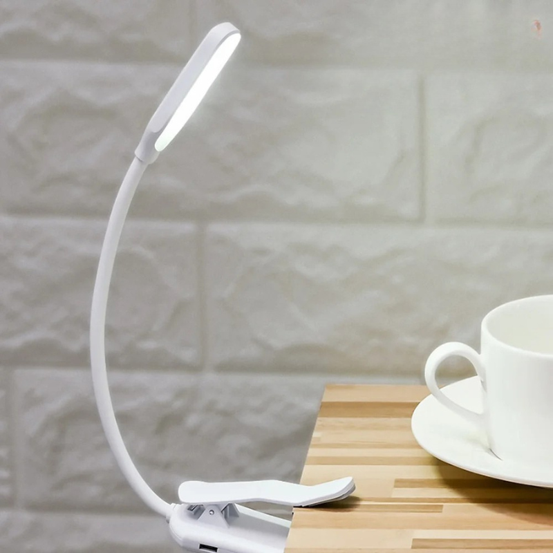 LED-Buchleuchte mit 3 Helligkeitsstufen – Wiederaufladbar, Flexibel & Augenschonend für Perfektes Lesen bei Nacht
