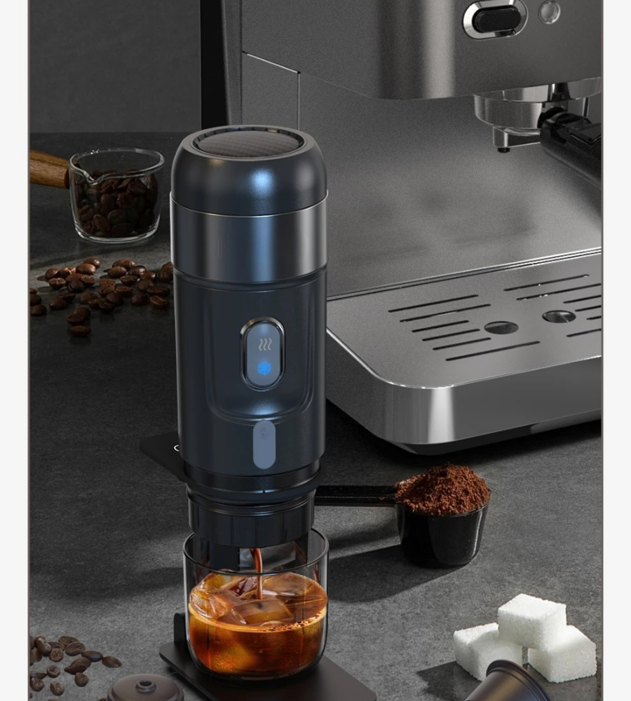 Tragbare Kaffeemaschine für Auto und Zuhause – Frischer Espresso, wo immer Sie sind
