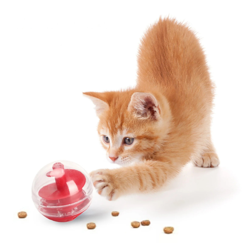 Katzenfutter Spender Ball – Interaktiver, Bissresistenter Slow Feeder Puzzle Ball für Katzen & Kätzchen
