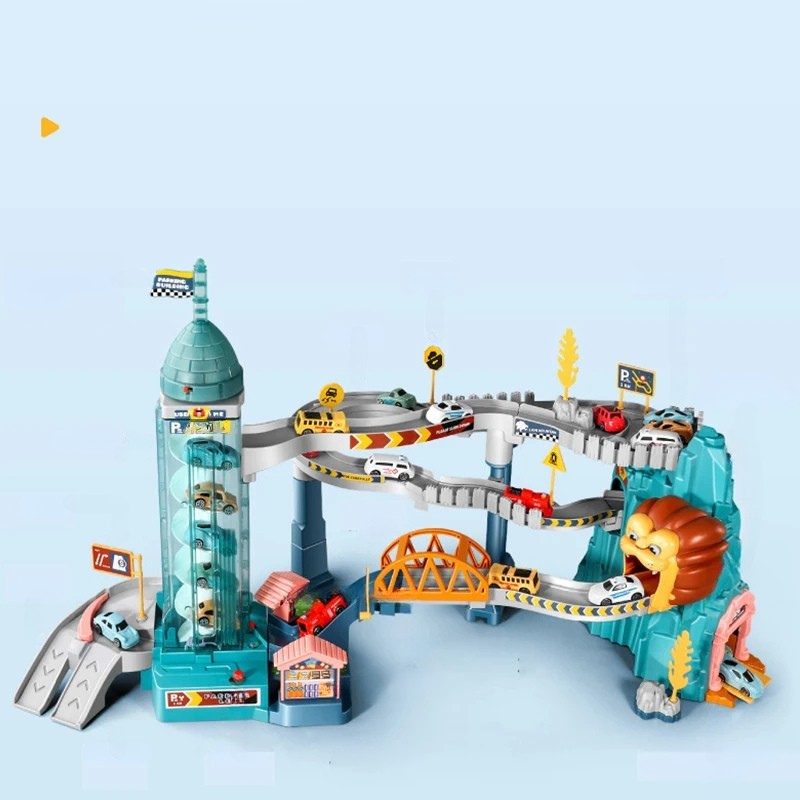 Lion Theme Car Track für Kinder – Rennspaß, der begeistert!