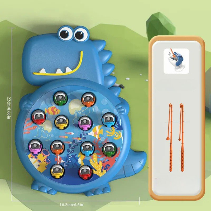 Magnetisches Angelspiel für Kinder – Montessori Lernspielzeug mit Angelrute | Pädagogisches Geschenk ab 3 Jahren