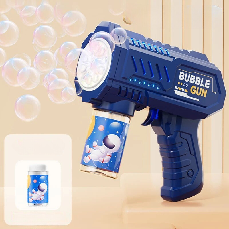 Vollautomatische Seifenblasenmaschine für Kinder – Leuchtendes Spielzeug ohne Batterien & Chemikalien