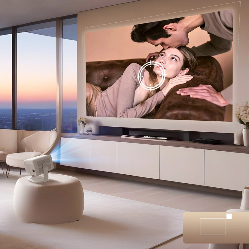 L018 650ANSI 4K Tragbarer Projektor – Ihr Heimkino in 360°