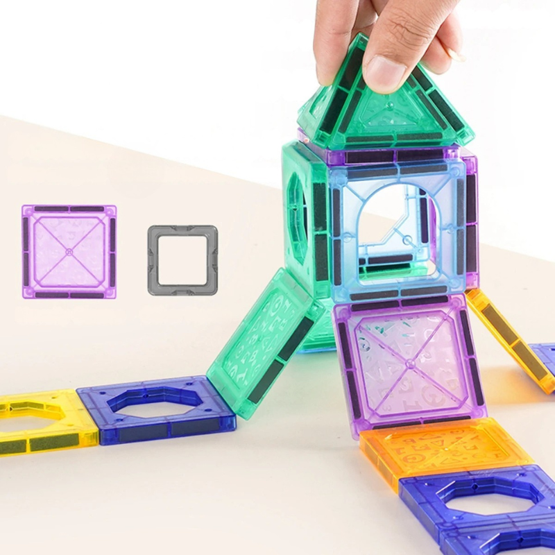 Magnetische Bausteine für Kinder 3–8 Jahre – Kreatives Lernspielzeug für Jungen & Mädchen