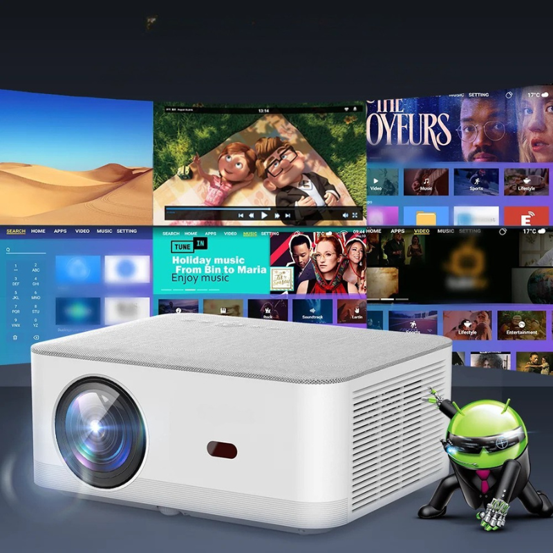 Tragbarer Mini-Projektor TD92 Pro – Full HD 1080P, 4K-Support, WiFi & Android – Heimkino in deiner Tasche