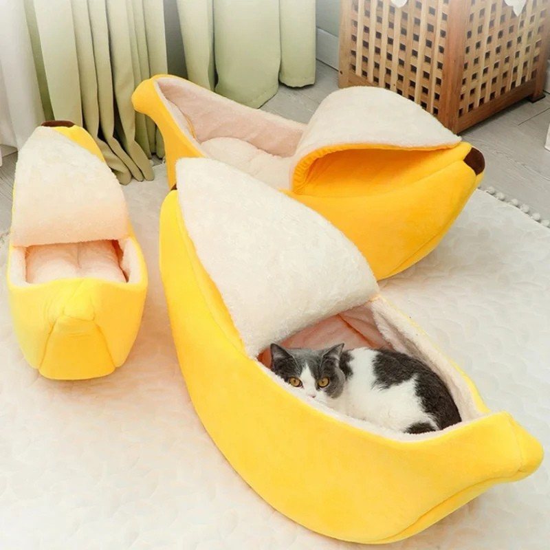 Bananen-Katzennest – Das süßeste, gemütlichste Versteck für Ihre Fellnase