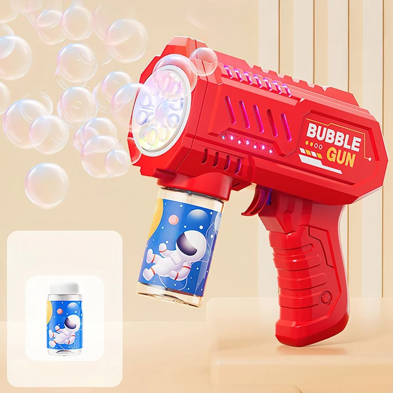 Vollautomatische Seifenblasenmaschine für Kinder – Leuchtendes Spielzeug ohne Batterien & Chemikalien