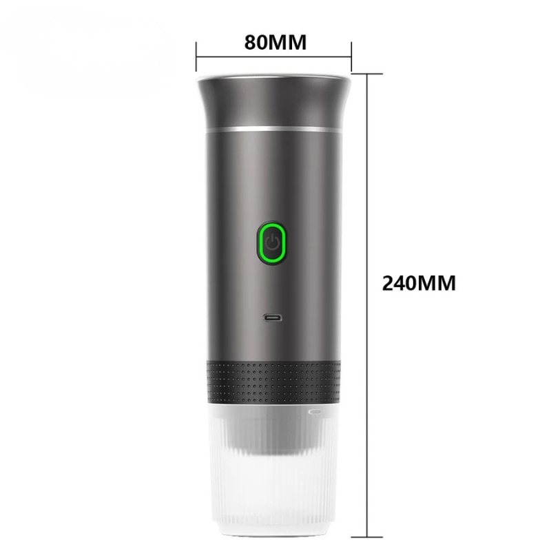 Tragbare elektrische 3-in-1 Espressomaschine – Für Auto, Camping & Zuhause | 20 Bar Hochdruck, Heizfunktion & USB-Aufladung