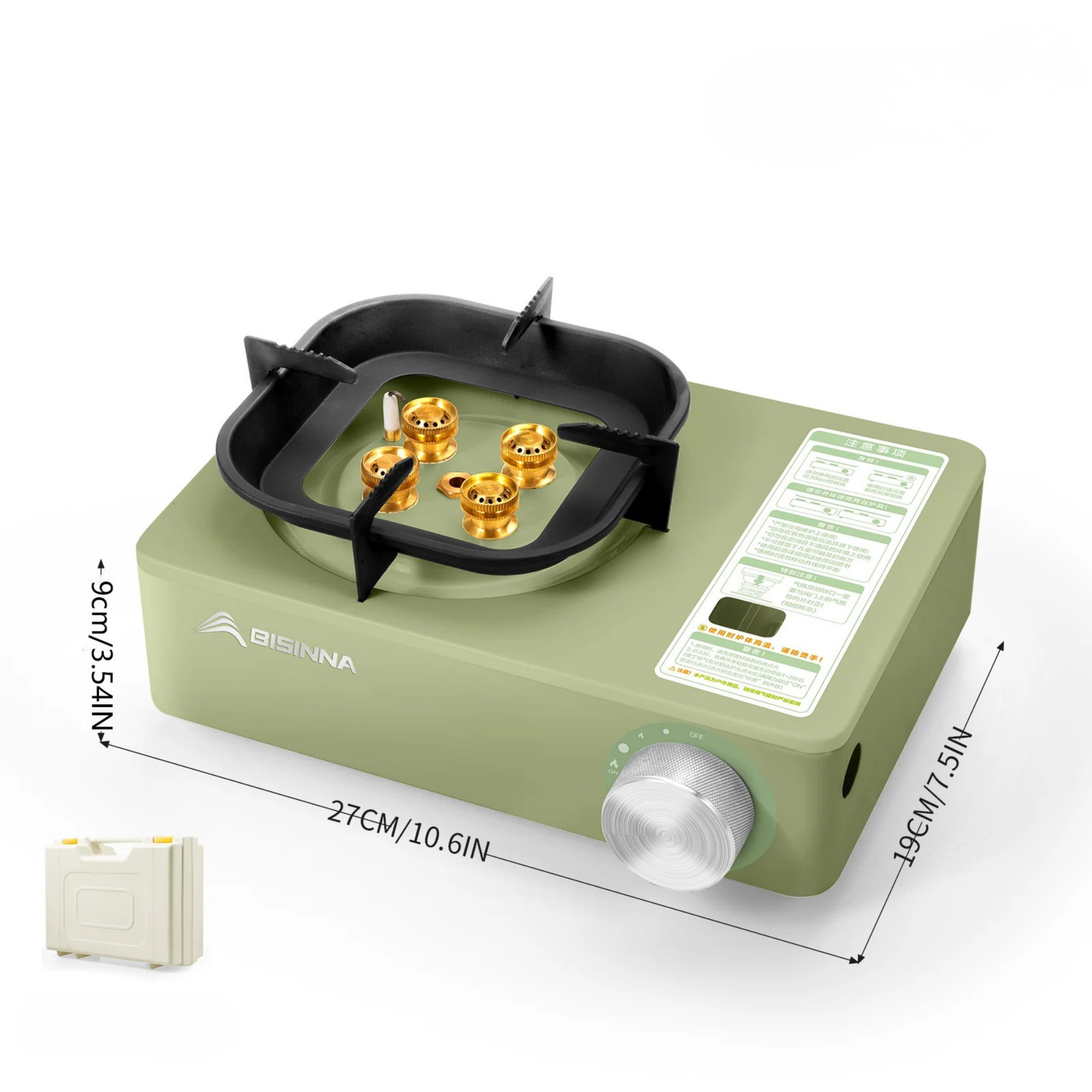 Camping-Gasherd 5800 W – Tragbarer Hochleistungs-Kocher für Abenteuer im Freien