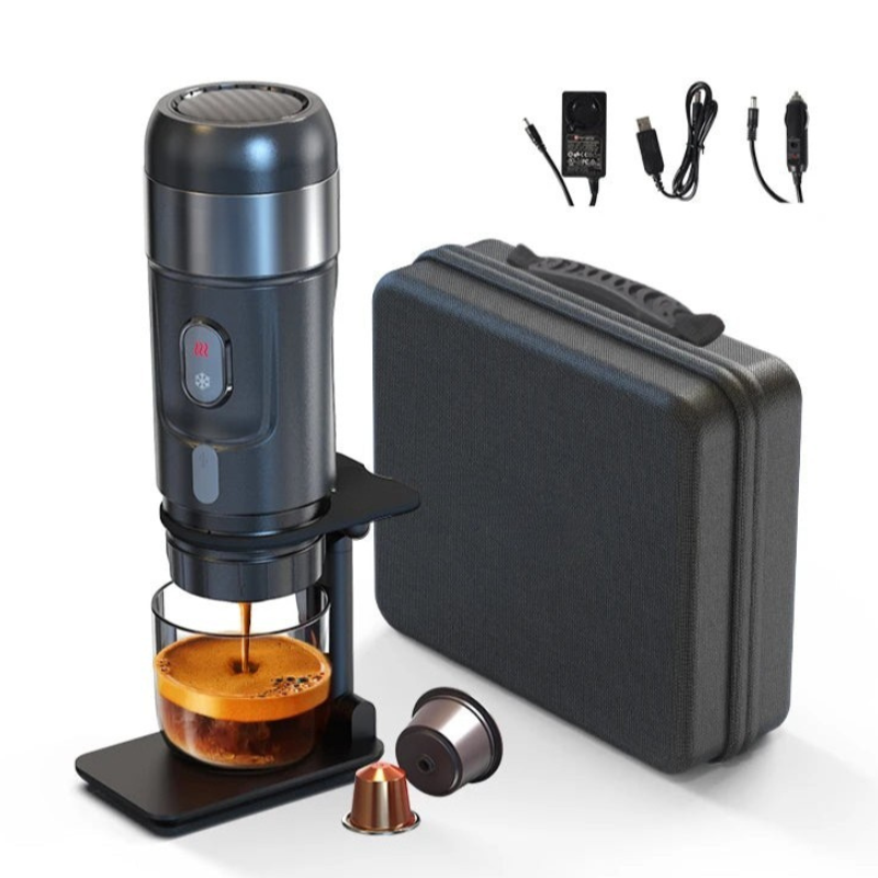 Tragbare Kaffeemaschine für Auto und Zuhause – Frischer Espresso, wo immer Sie sind