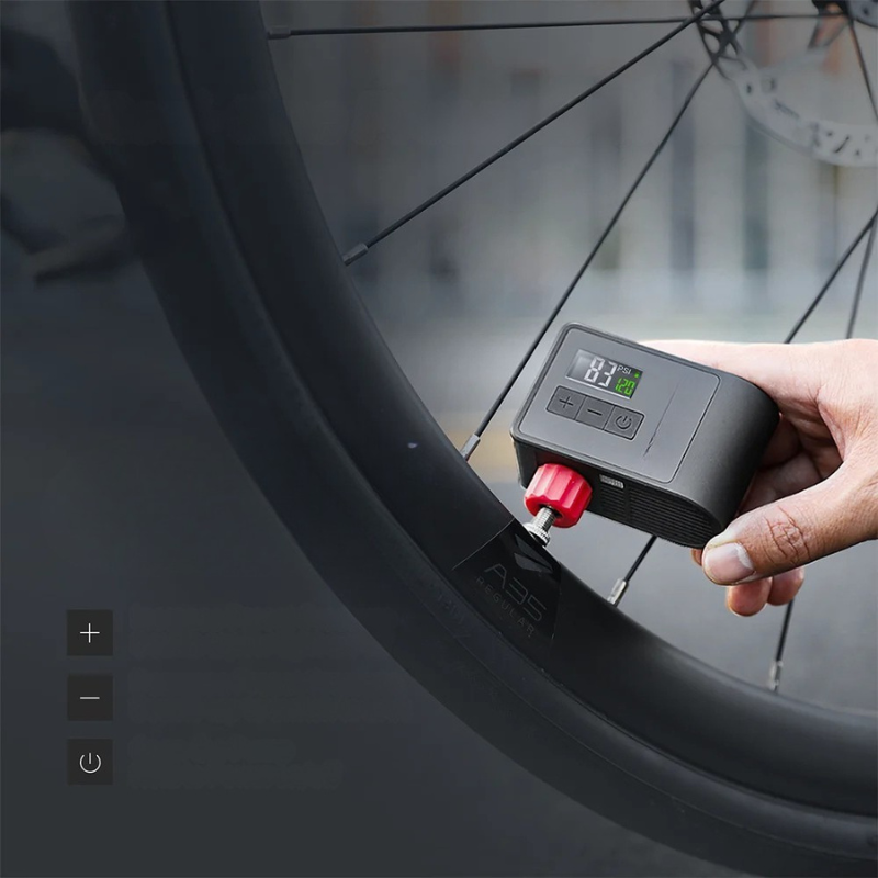 Mini Elektrische Luftpumpe mit Digitalanzeige – 120 PSI Power für MTB & Rennrad | Tragbar, Schnell & Präzise