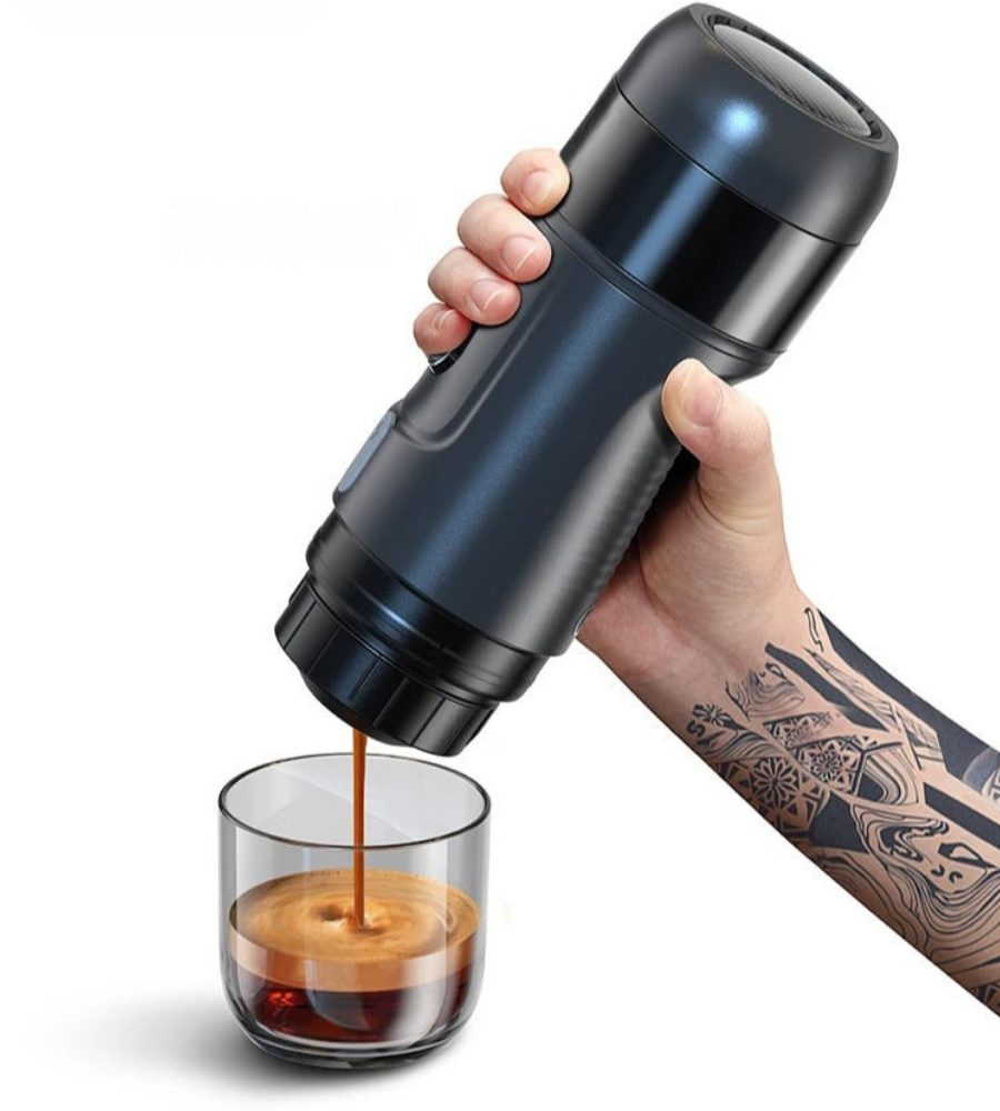 Tragbare Kaffeemaschine für Auto und Zuhause – Frischer Espresso, wo immer Sie sind