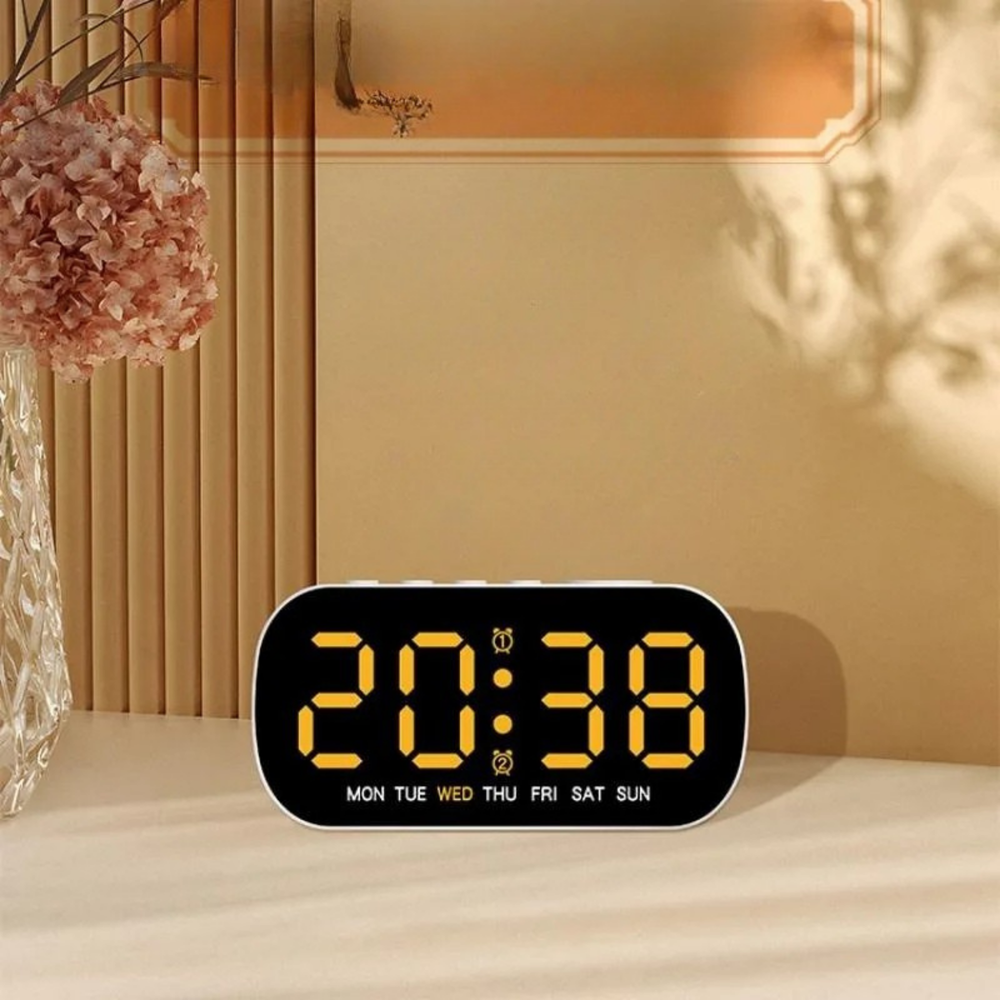 Digitaler Wecker mit Dual-Alarm & Nachtmodus – LED-Uhr für stressfreie Morgen