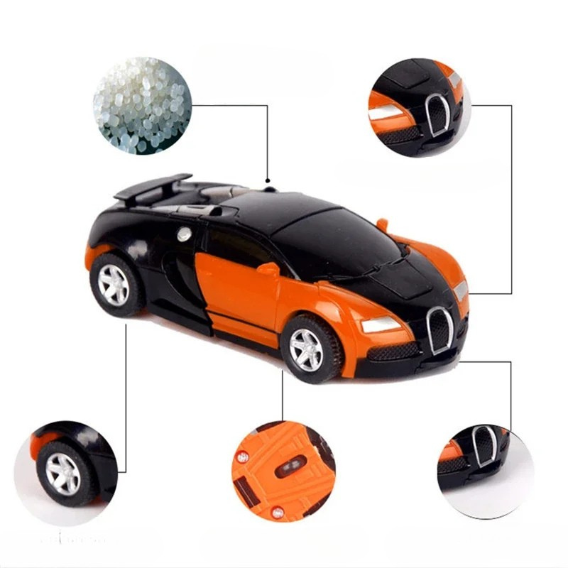 Transformierendes Spielzeugauto mit automatischer Kollisionsverformung – Interaktiver Spaß für Kinder