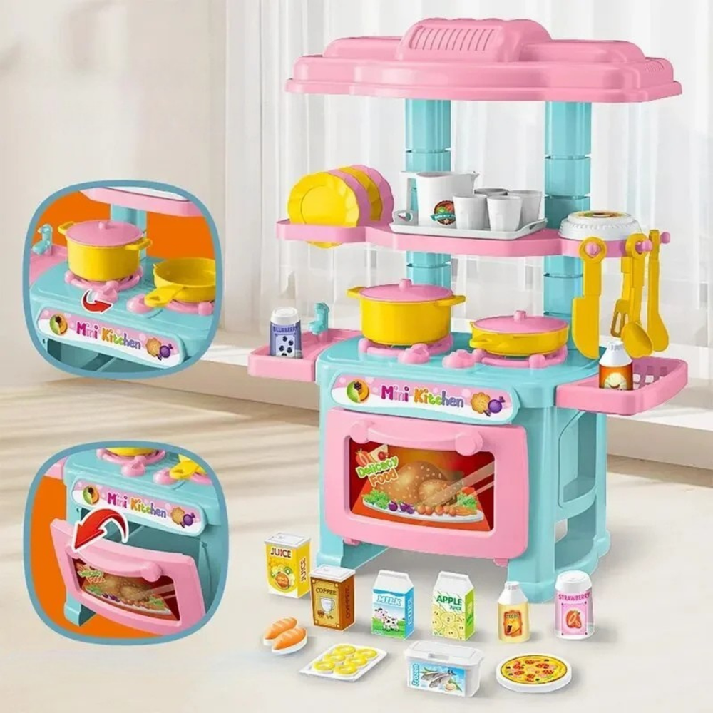 Mini Küche Zähler Spielen Set – Realistisches Kocherlebnis für kleine Chefköche